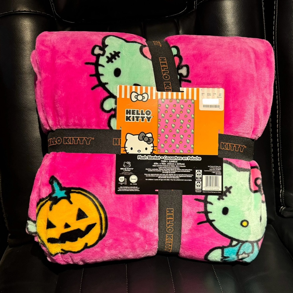 Hello Kitty Frankenstein Twin Blanket